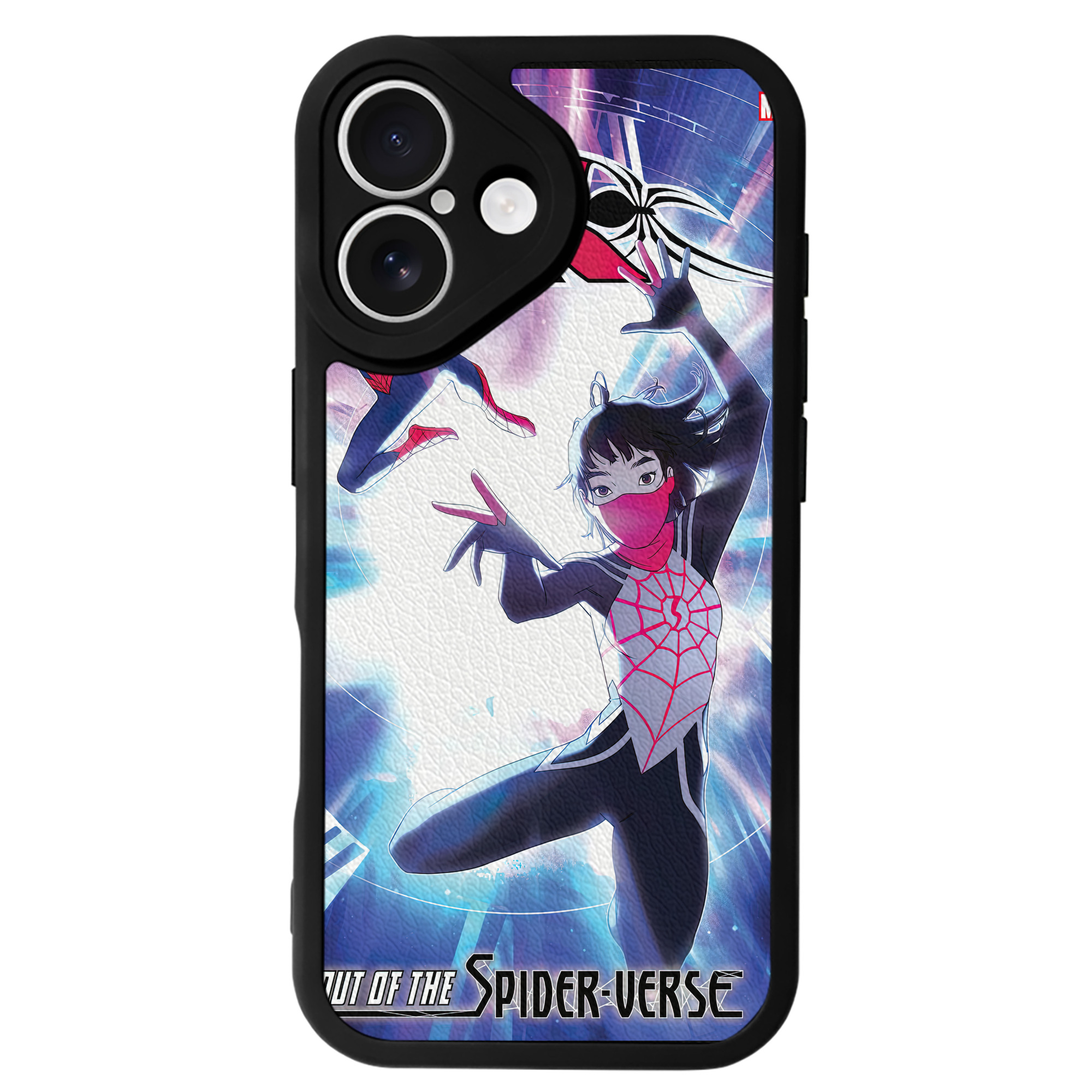 Spider Man スパイダーマン 【iPhone 16シリーズ対応】シリコンスマホケース（レザー調） 材質：シリコン